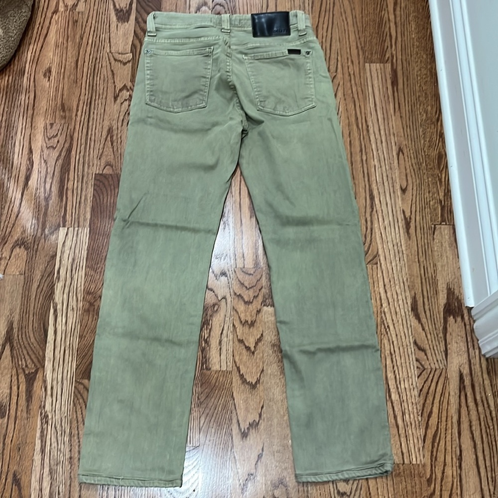Fidelity “jimmy” Denim Soft Green Straight Leg Jeans - Picture 5 of 10